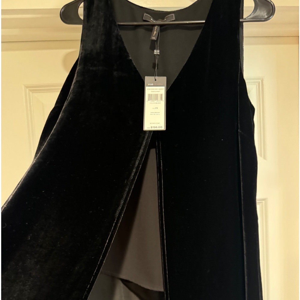 Velvet long split top